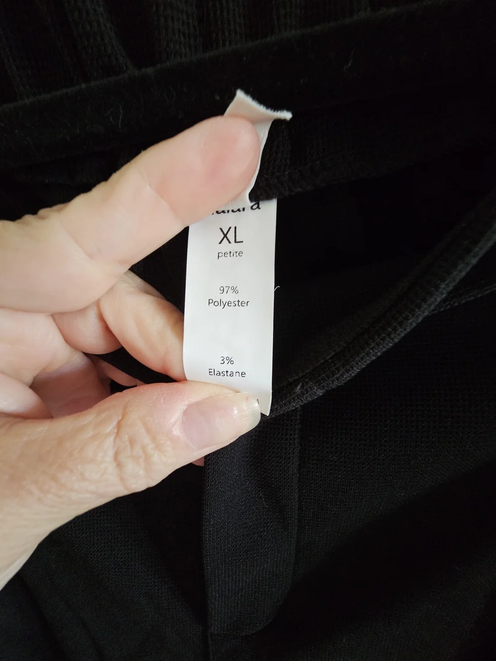 NWT HALARA Petite XL Black Wide Leg Trousers with Elastic Back